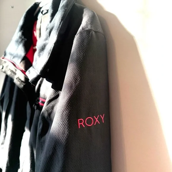 Roxy Vintage Y2K Black Pink Ski Snow Women’s Jacket - Picture 4 of 12